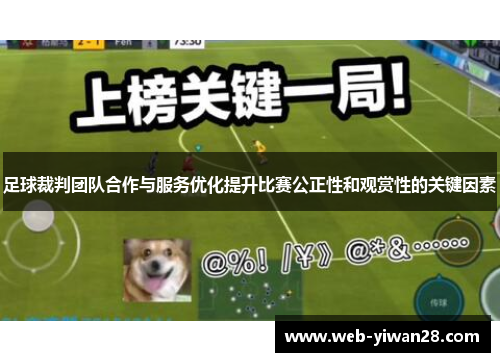 足球裁判团队合作与服务优化提升比赛公正性和观赏性的关键因素